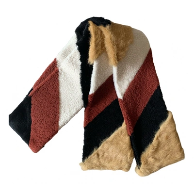 Pre-owned Longchamp Scarf In Multicolour