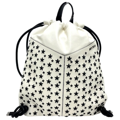 Pre-owned Jimmy Choo Leather Backpack In White