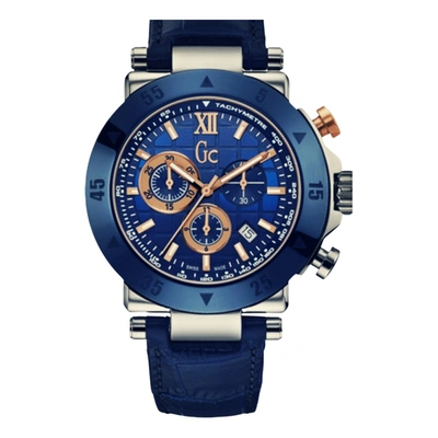 Pre-owned Guess Watch In Blue