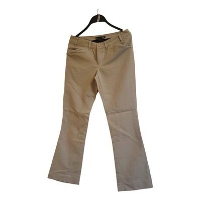 Pre-owned Ralph Lauren Straight Pants In Beige