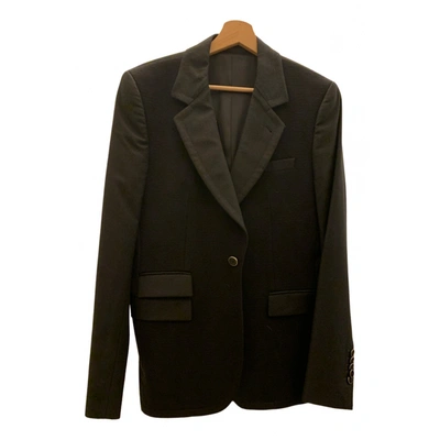 Pre-owned Les Hommes Wool Vest In Black