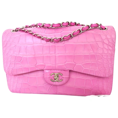 Chanel - Authenticated Timeless/Classique Handbag - Alligator Pink Crocodile for Women, Never Worn