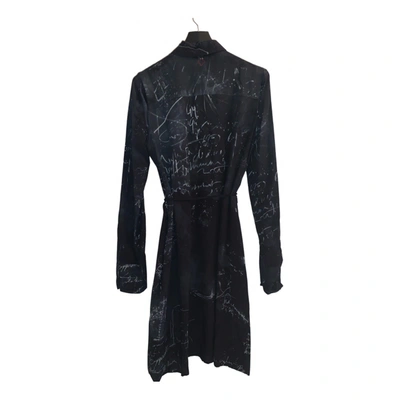 Pre-owned A.f.vandevorst Silk Dress In Grey