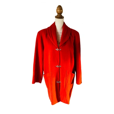 Pre-owned Pablo Cashmere Coat In Red