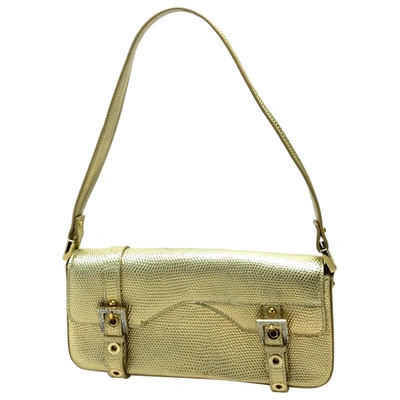 Pre-owned Dolce & Gabbana Leather Handbag In Gold