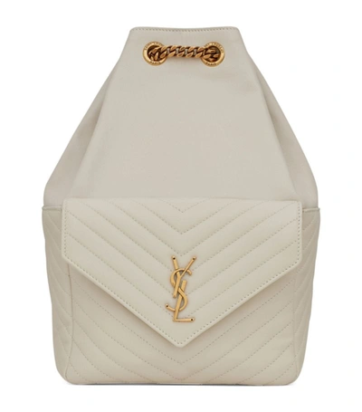 Saint Laurent Joe Quilted Leather Backpack In Crema Soft ModeSens