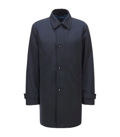 Shop Hugo Boss Boss Waterproof Dain 5 Coat In Blue