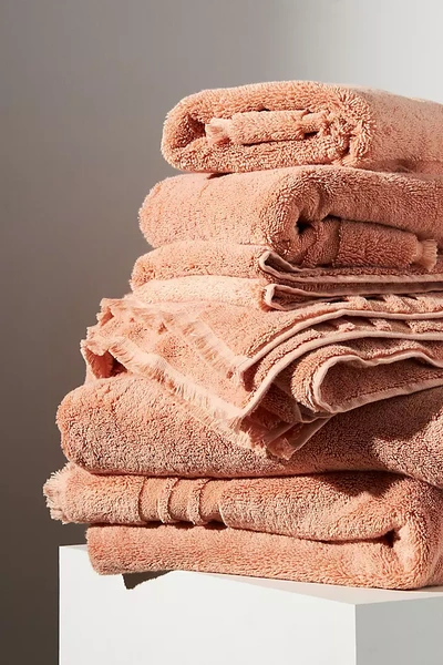 Shop Kassatex Mercer Towel Collection By  In Orange Size Hand Towel