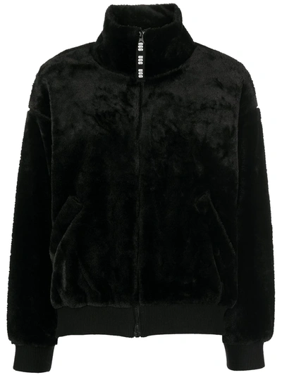Shop Ugg Laken Sherpa Jacket In Black