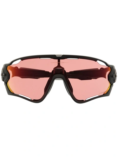 Shop Oakley Jawbreaker Oversize Sunglasses In Black