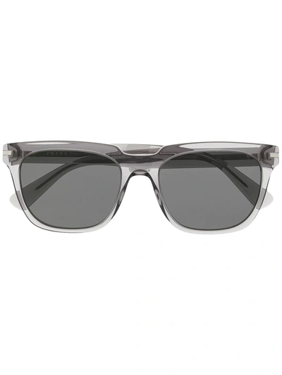 Shop Prada Tinted Wayfarer Sunglasses In Grey