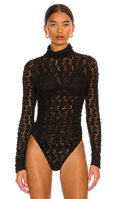 Shop Free People Day & Night Lace Bodysuit In Black