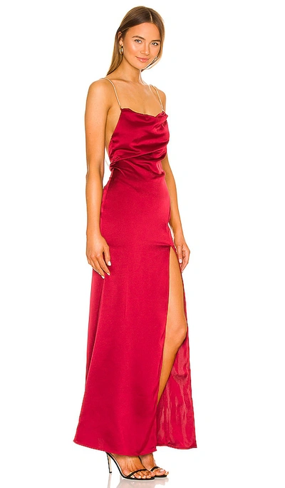 Shop Nbd Alessi Gown In Red