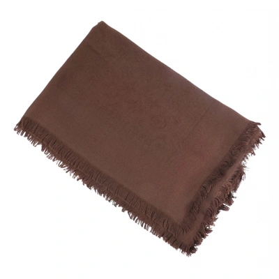 LOUIS VUITTON LOUIS VUITTON scarf scarves M77828 silk Brown Mulch color  Used Women LV M77828