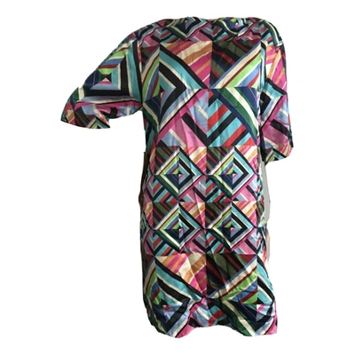 Pre-owned House Of Holland Silk Mini Dress In Multicolour