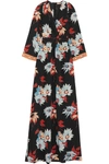 ETRO Embellished Floral-Print Silk Maxi Dress