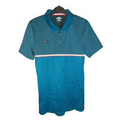 Pre-owned Umbro Polo Shirt In Turquoise