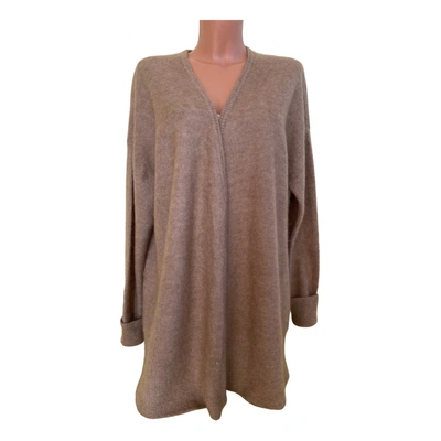 Pre-owned Designers Remix Wool Cardigan In Beige | ModeSens