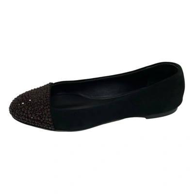 Pre-owned Giuseppe Zanotti Ballet Flats In Black