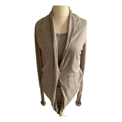 Pre-owned Patrizia Pepe Cashmere Twin-set In Grey