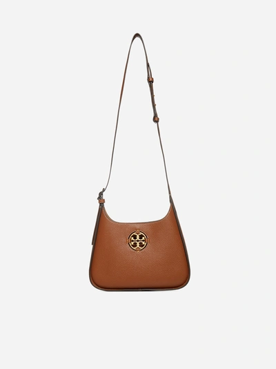 Tory Burch Miller Small Leather Hobo Bag | ModeSens