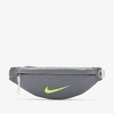 Shop Nike Sportswear Heritage Winterized Waistpack In Smoke Grey,smoke Grey,volt