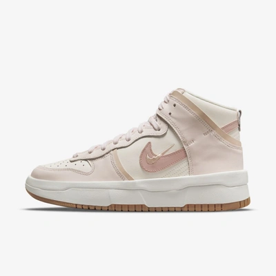 Shop Nike Dunk High Up Women's Shoes In Sail,light Soft Pink,pearl White,pink Oxford