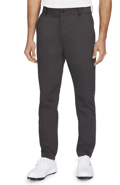 Shop Nike Chino Golf Pants In Dark Smoke Grey