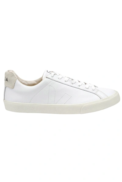 Veja Embroidered-logo Low-top Sneakers In White
