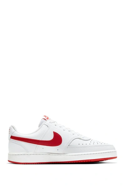 Shop Nike Court Vision Low Sneaker In White/ University Red