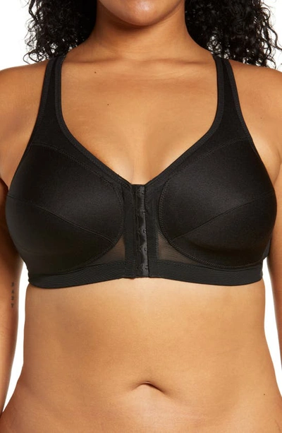 Shop Glamorise Magiclift® Front Closure Posture Back Bra In Black