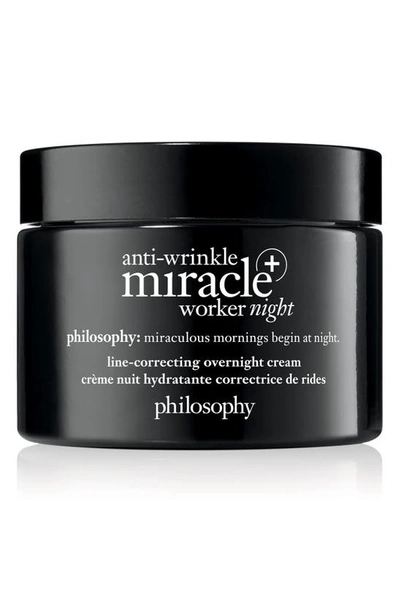 Shop Philosophy Anti-wrinkle Miracle Worker Night + Line-correcting Overnight Cream, 2 oz