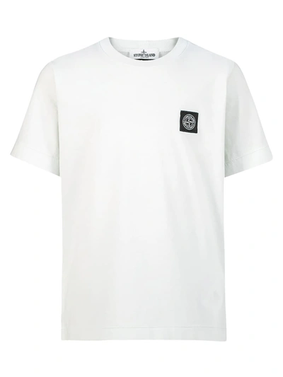 Shop Stone Island Junior Kids T-shirt For Boys In White