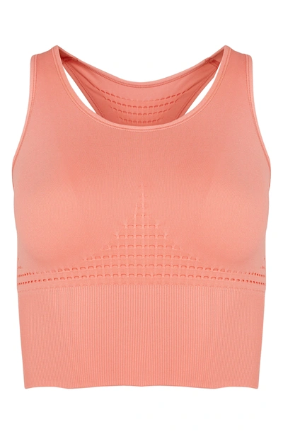 Shop Sweaty Betty Stamina Longline Sports Bra In Blush Pink