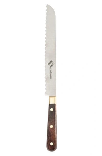 Shop Au Nain Le Thiers Prince Gastronome Bread Knife In Wood And Gold Brass