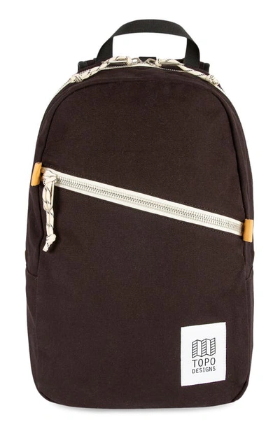 Shop Topo Designs Water Repellent Light Backpack In Black Canvas