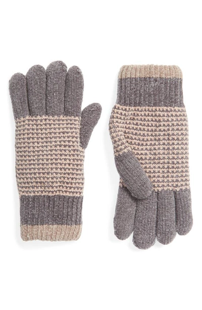 Shop Trouve Two-tone Gloves In Pink Combo