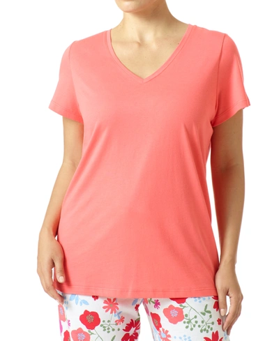 Shop Hue V-neck Pajama T-shirt In Dubarry