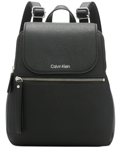 Shop Calvin Klein Garnet Backpack In Black/silver