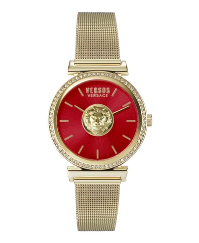 Versus Brick Lane Mesh Strap Watch, 34mm In Gold