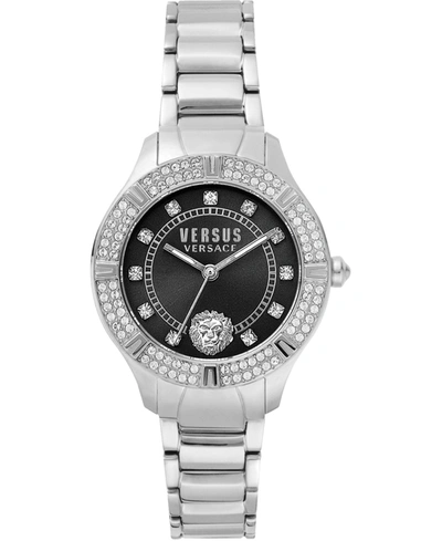 Shop Versus By Versace Women's Canton Road Silver-tone Stainless Steel Bracelet Watch 36mm
