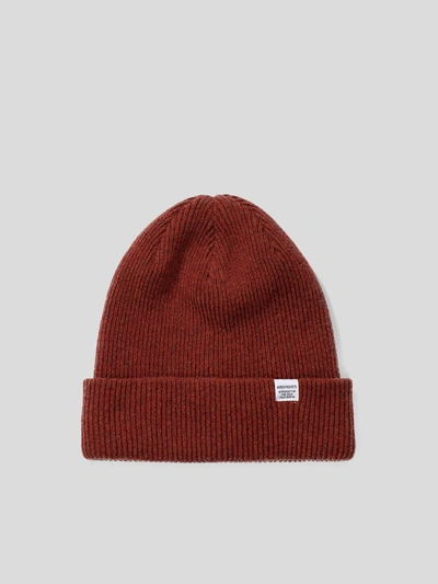 Shop Norse Projects Norse Beanie In Cochineal Red