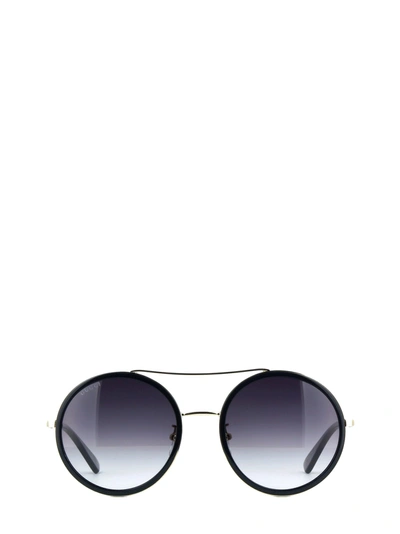 Shop Gucci Gg0061s Black Sunglasses
