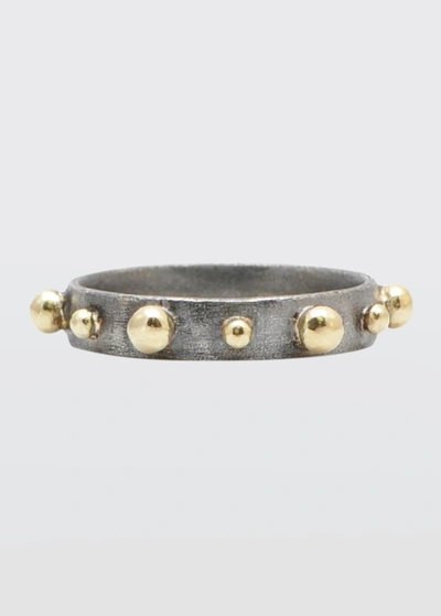 Shop Armenta Old World Granulated Stack Band Ring In Ow