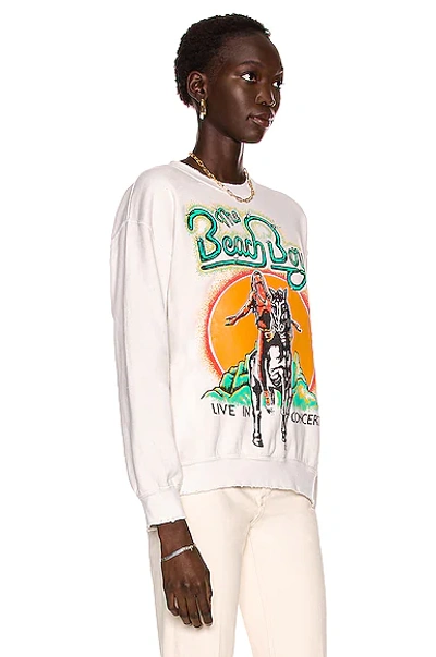 Shop Madeworn The Beach Boys Sweatshirt In Off White