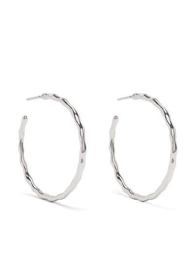 Shop Dower & Hall Waterfall Sterling Silver Hoops