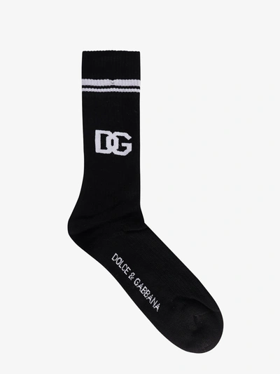 Shop Dolce & Gabbana Socks In Black