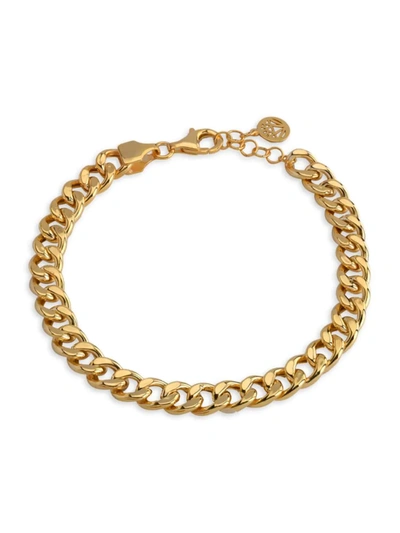Shop Gabi Rielle Women's Renew Havana 14k Gold Vermeil Havana Link Thick Bracelet