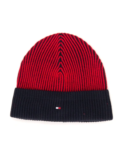 Tommy Hilfiger Scarf And Hat Red Cotton Man ModeSens