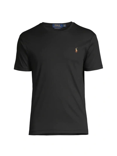 Shop Polo Ralph Lauren Men's Pima Cotton T-shirt In Polo Black